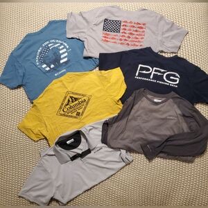 Columbia Mens Shirts Bundle - Blue, Yellow, Gray. Size XL. #SW